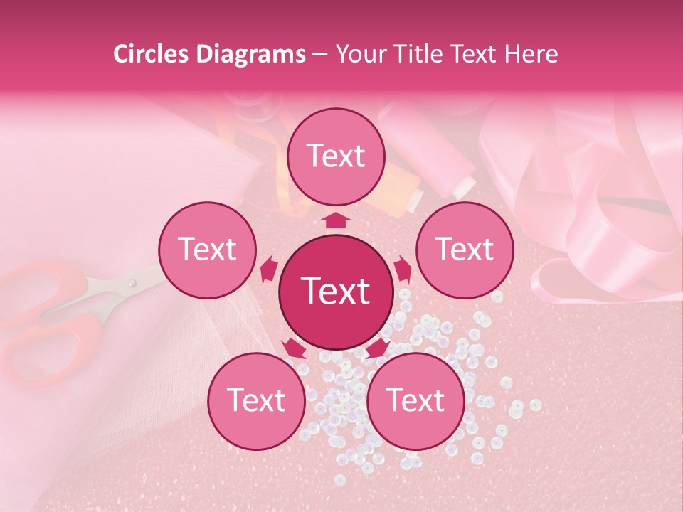 Tool Needlework Accessories PowerPoint Template