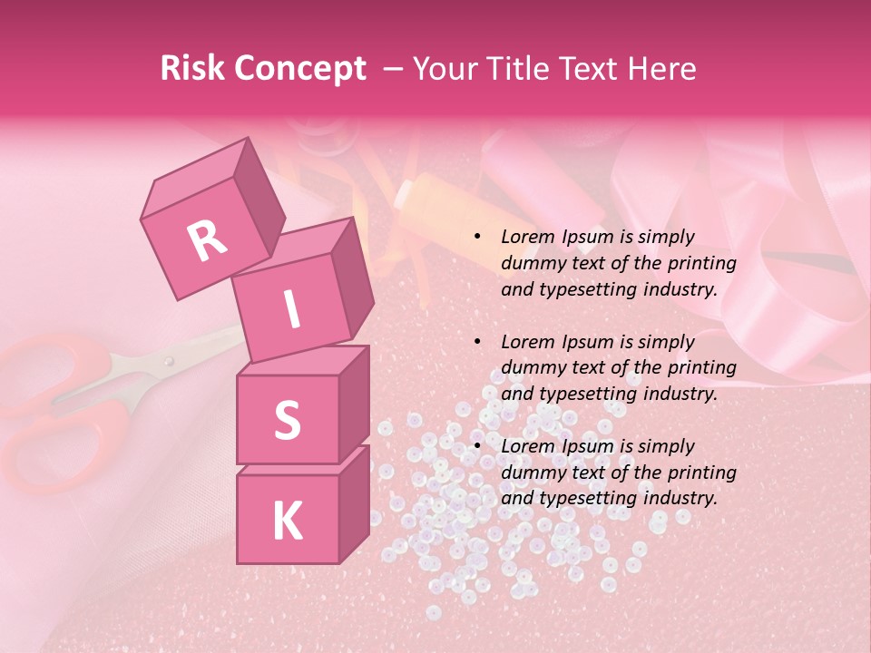 Tool Needlework Accessories PowerPoint Template