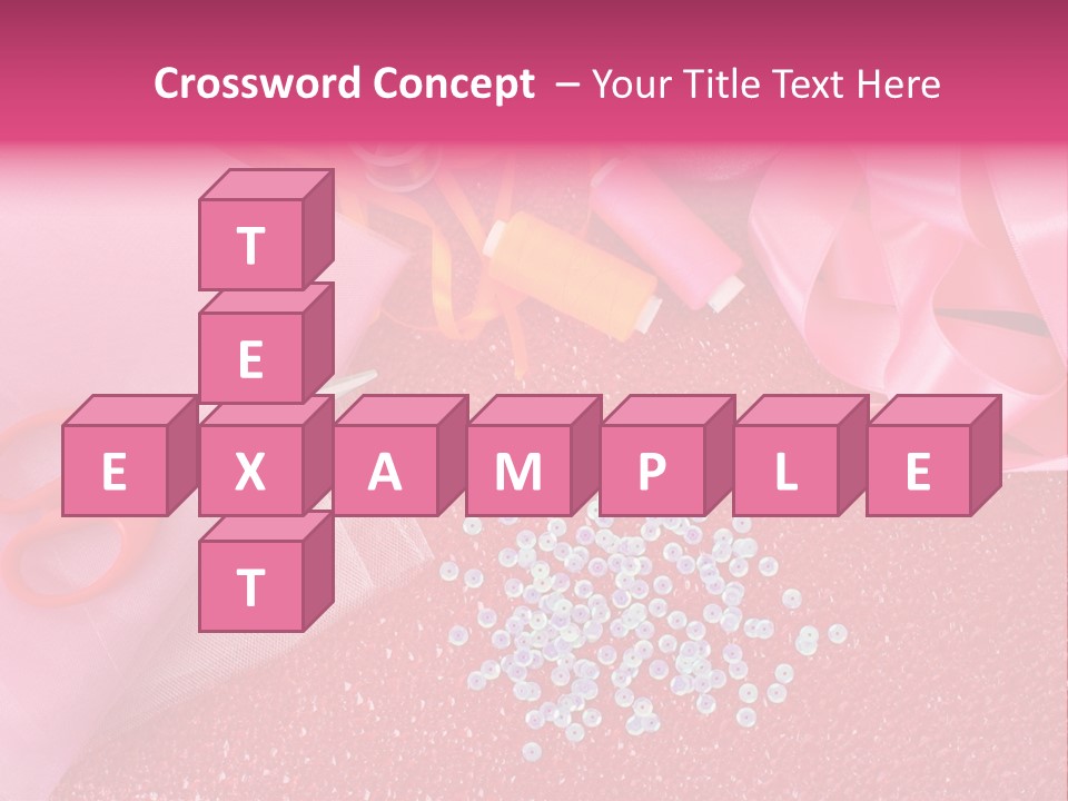 Tool Needlework Accessories PowerPoint Template