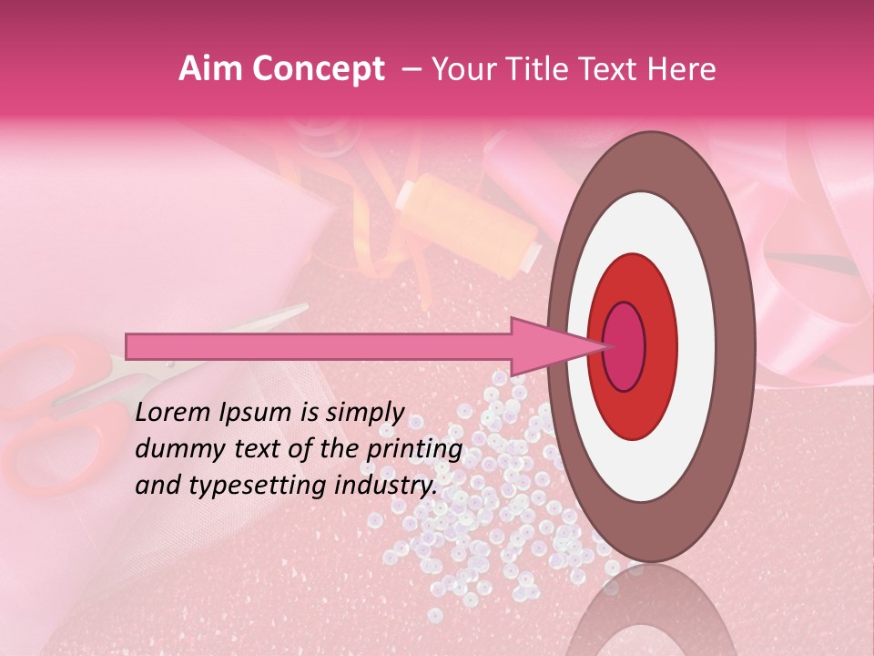 Tool Needlework Accessories PowerPoint Template