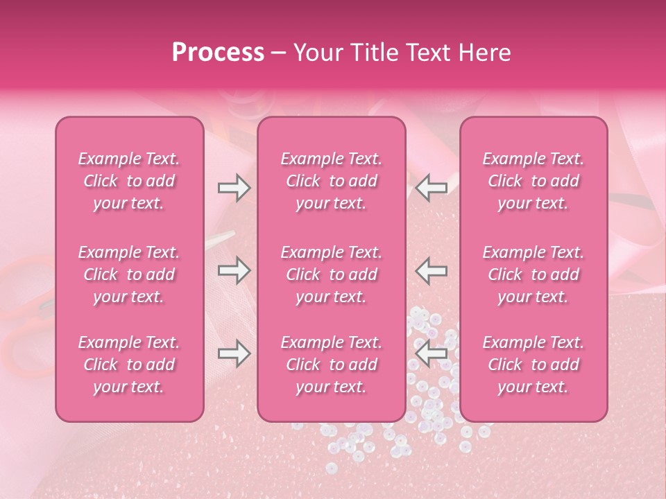 Tool Needlework Accessories PowerPoint Template