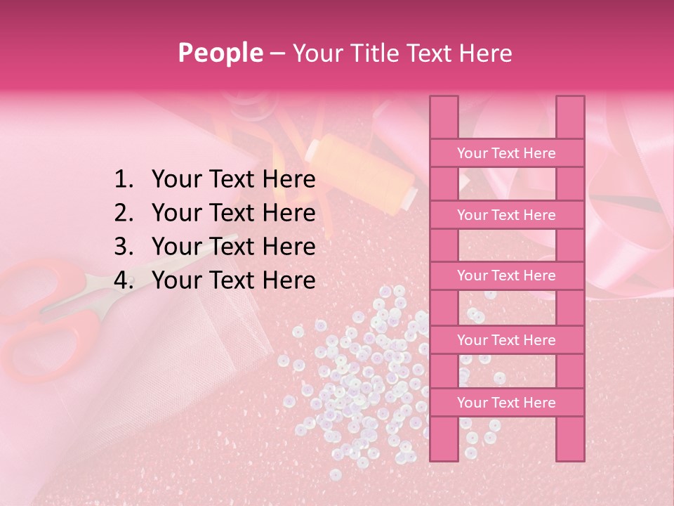 Tool Needlework Accessories PowerPoint Template
