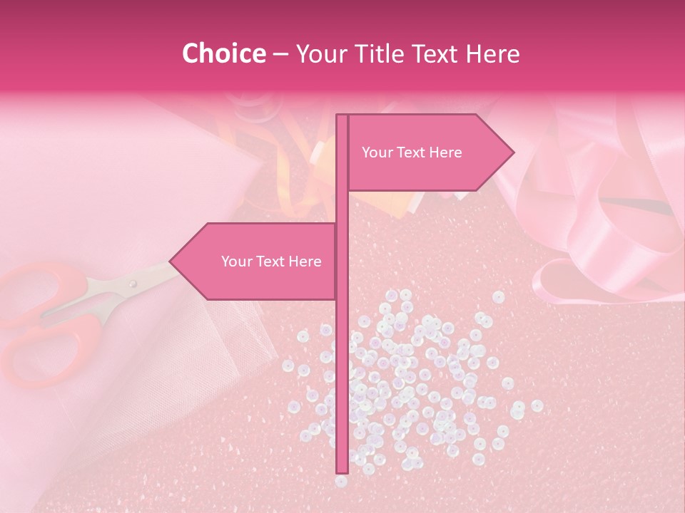 Tool Needlework Accessories PowerPoint Template