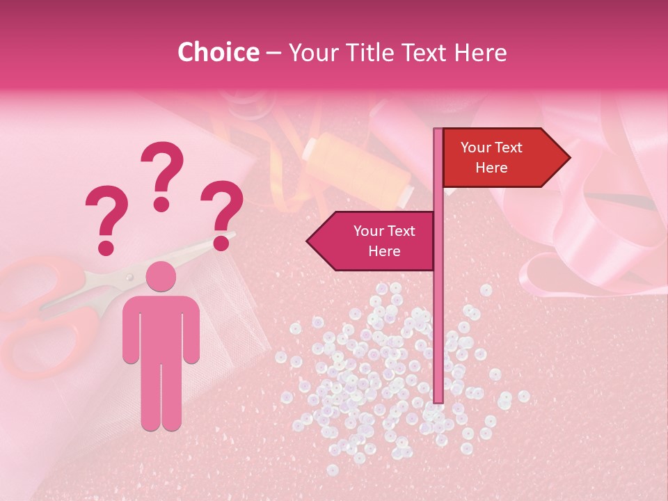 Tool Needlework Accessories PowerPoint Template