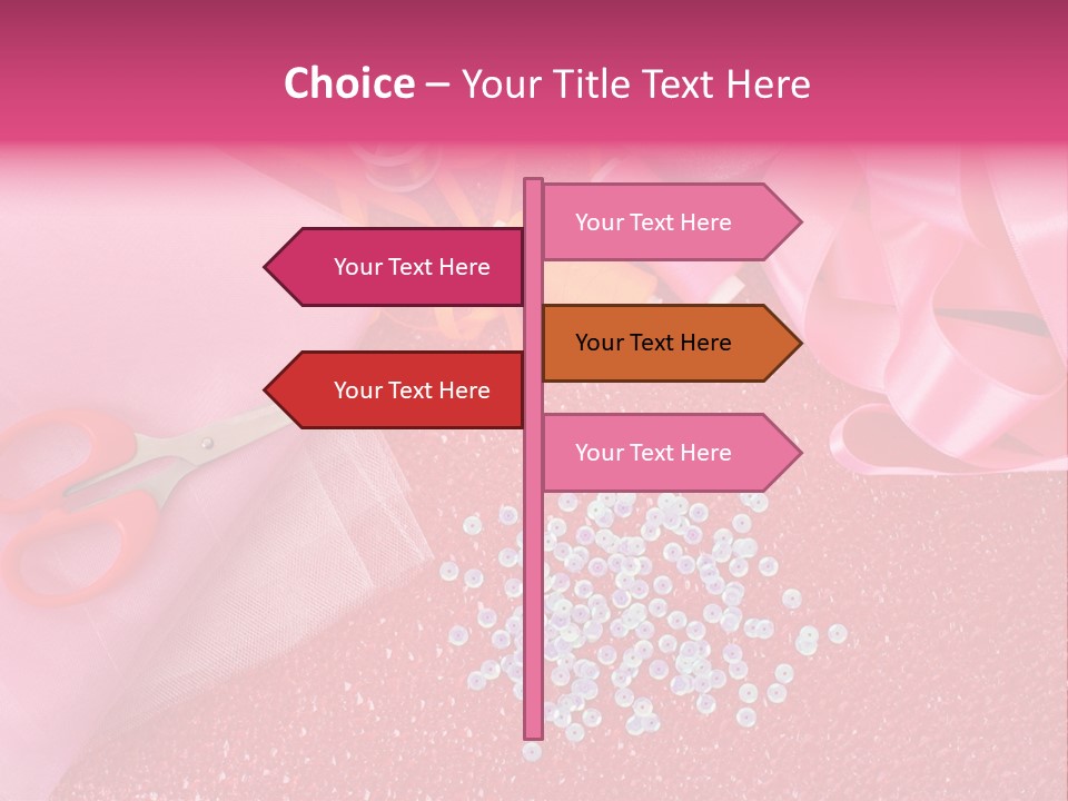 Tool Needlework Accessories PowerPoint Template