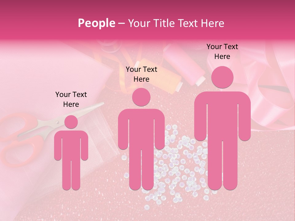 Tool Needlework Accessories PowerPoint Template