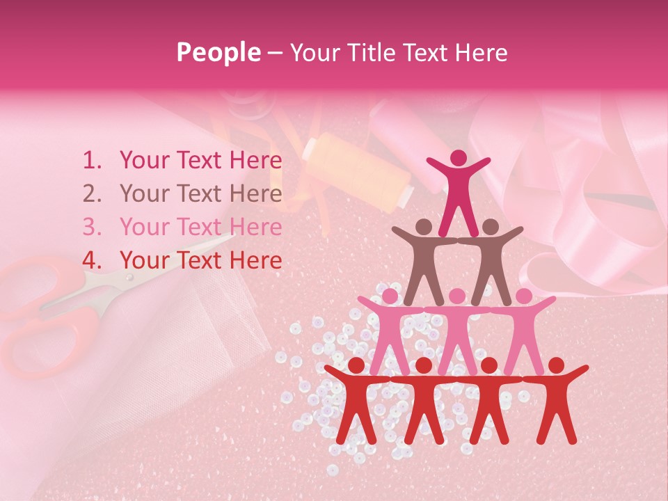 Tool Needlework Accessories PowerPoint Template