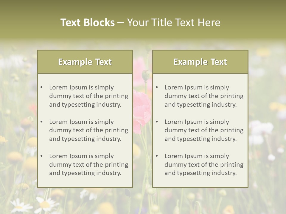 Meadow Flowers PowerPoint Template