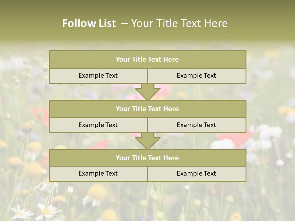 Meadow Flowers PowerPoint Template