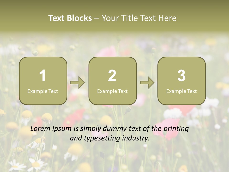 Meadow Flowers PowerPoint Template
