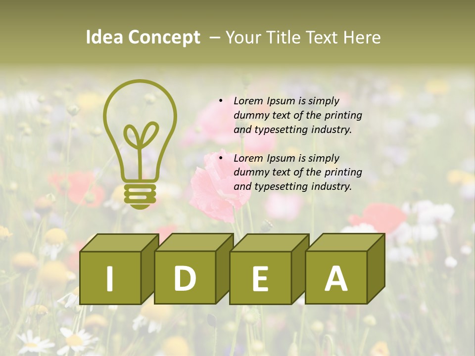 Meadow Flowers PowerPoint Template