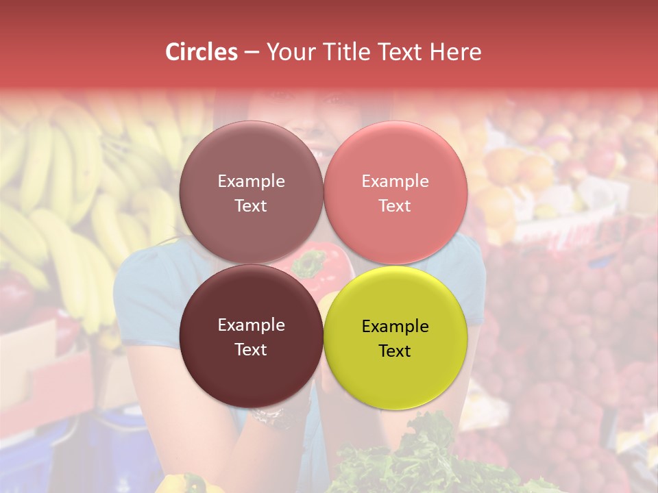 Woman Vegetables PowerPoint Template
