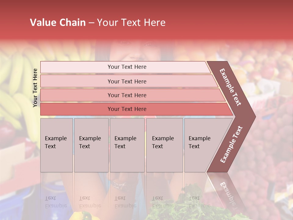 Woman Vegetables PowerPoint Template