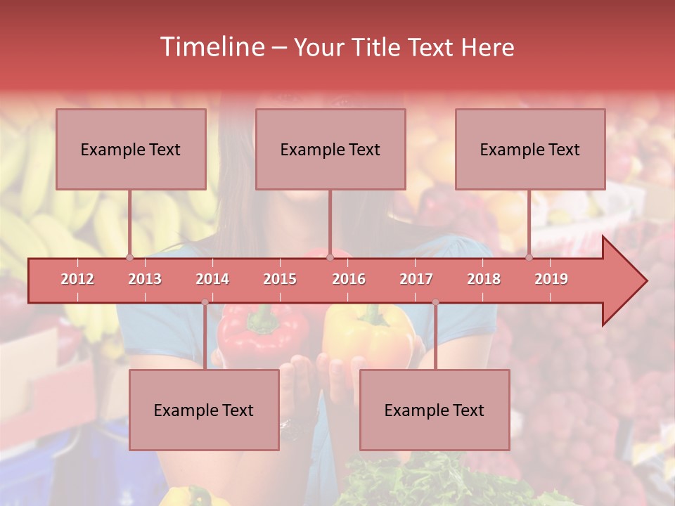 Woman Vegetables PowerPoint Template