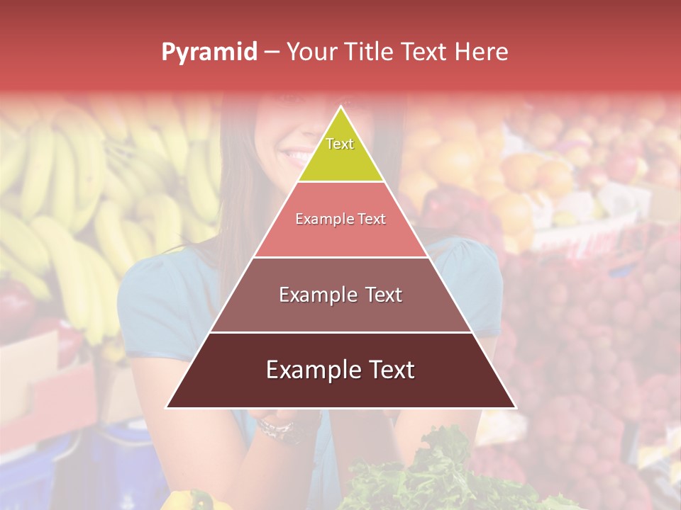 Woman Vegetables PowerPoint Template