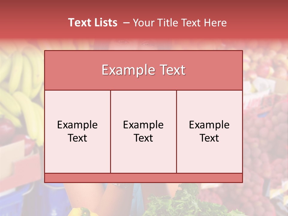 Woman Vegetables PowerPoint Template