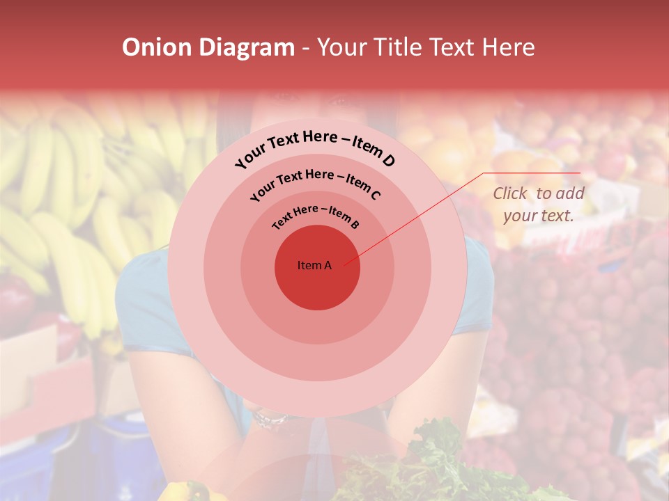 Woman Vegetables PowerPoint Template