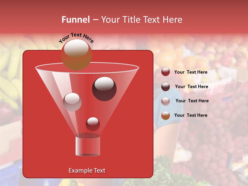 Woman Vegetables PowerPoint Template