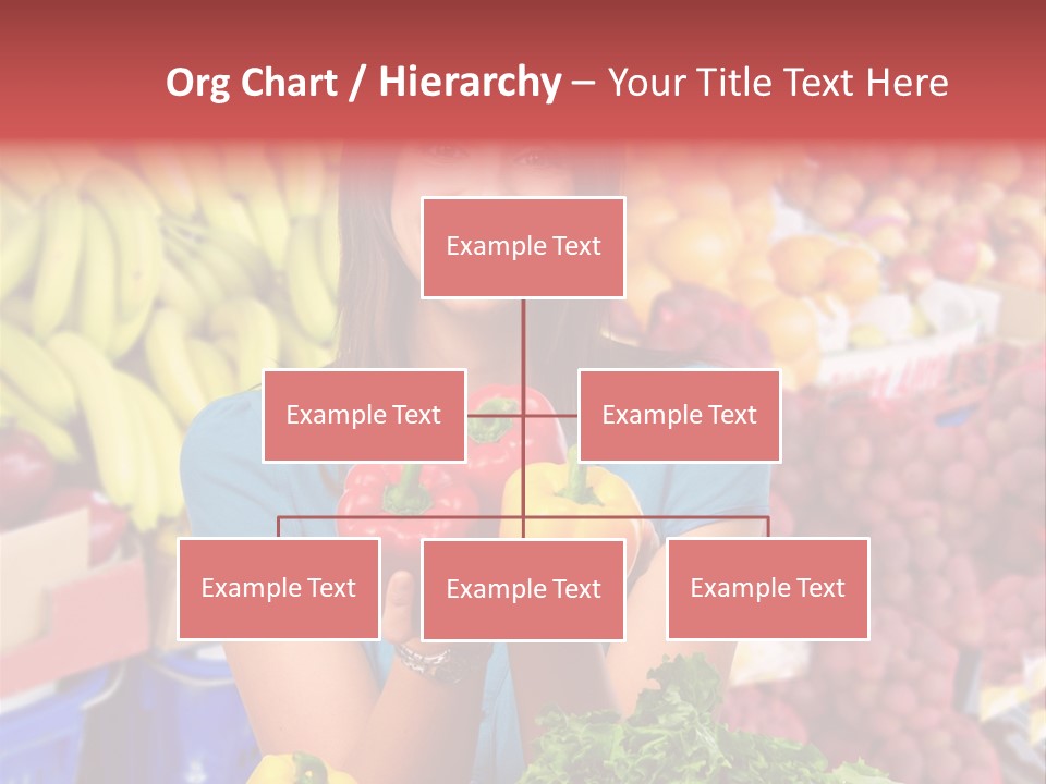 Woman Vegetables PowerPoint Template