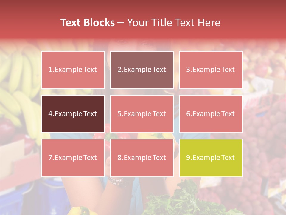 Woman Vegetables PowerPoint Template