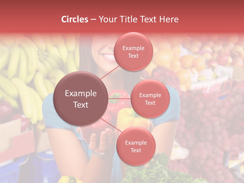 Woman Vegetables PowerPoint Template