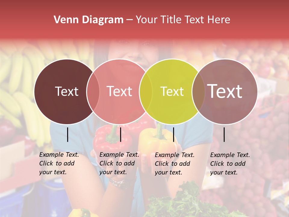 Woman Vegetables PowerPoint Template