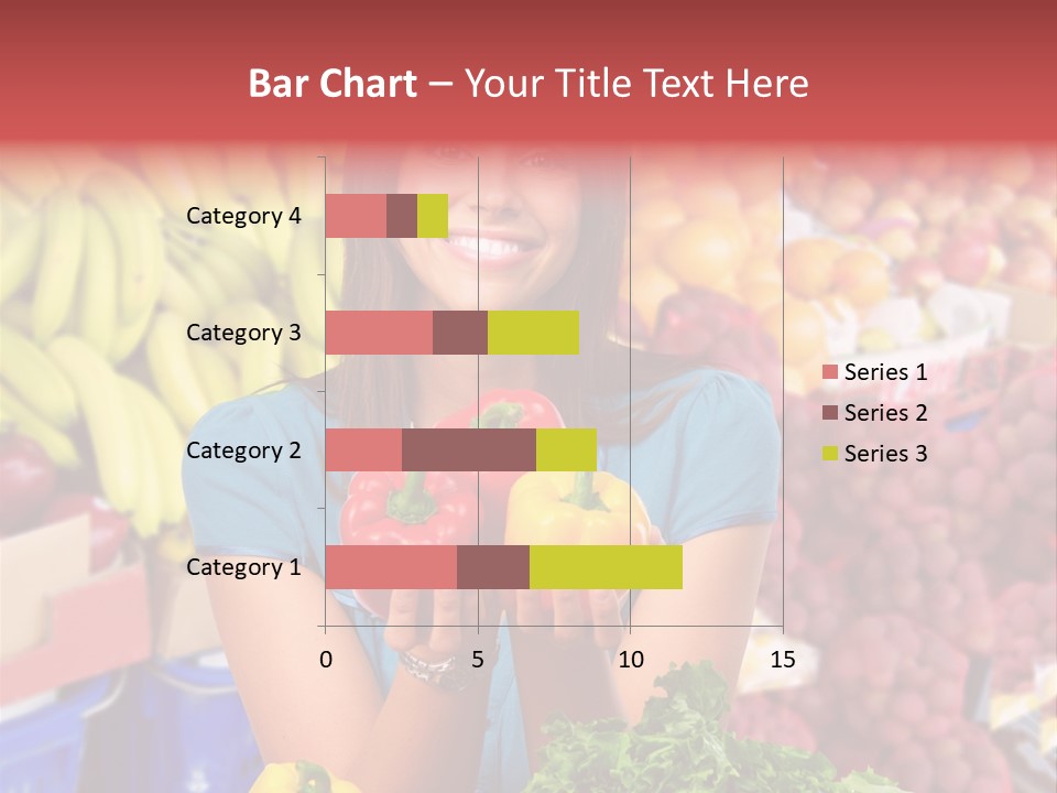 Woman Vegetables PowerPoint Template