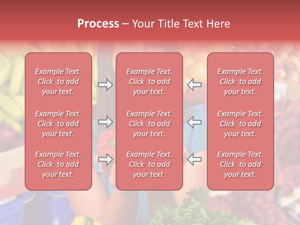 Woman Vegetables PowerPoint Template
