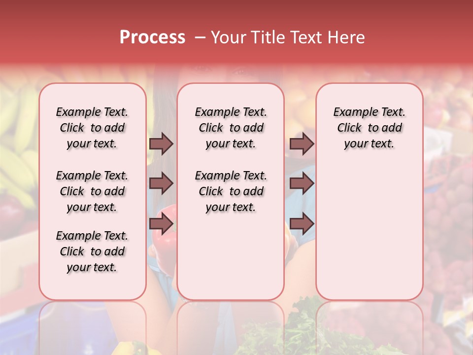 Woman Vegetables PowerPoint Template
