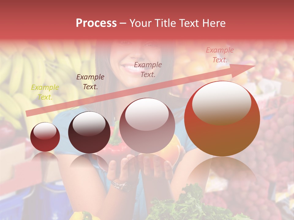 Woman Vegetables PowerPoint Template