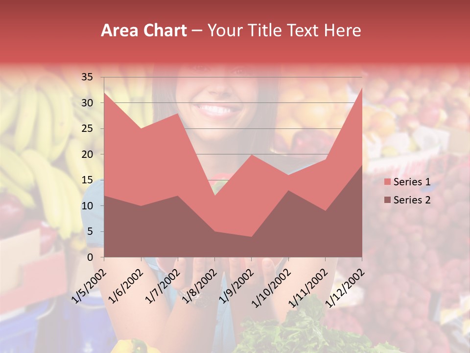 Woman Vegetables PowerPoint Template