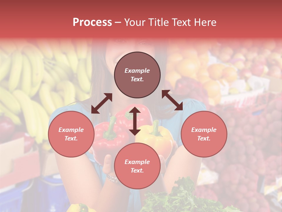 Woman Vegetables PowerPoint Template