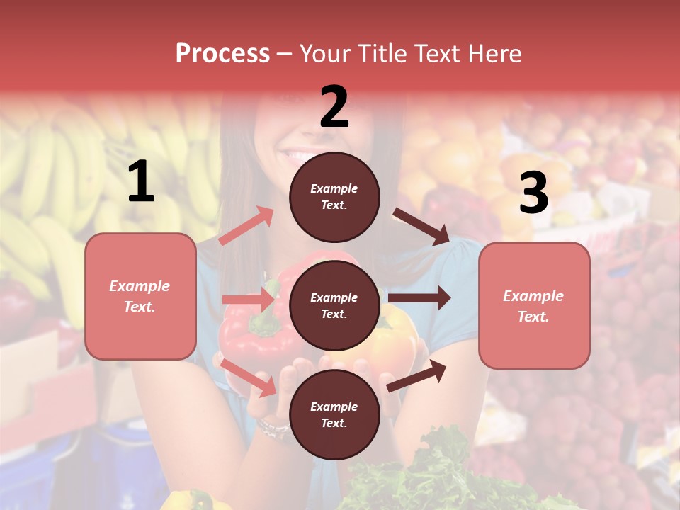 Woman Vegetables PowerPoint Template