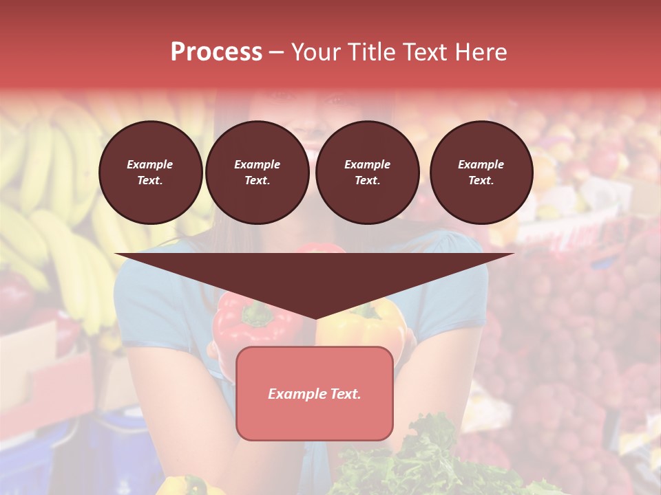 Woman Vegetables PowerPoint Template