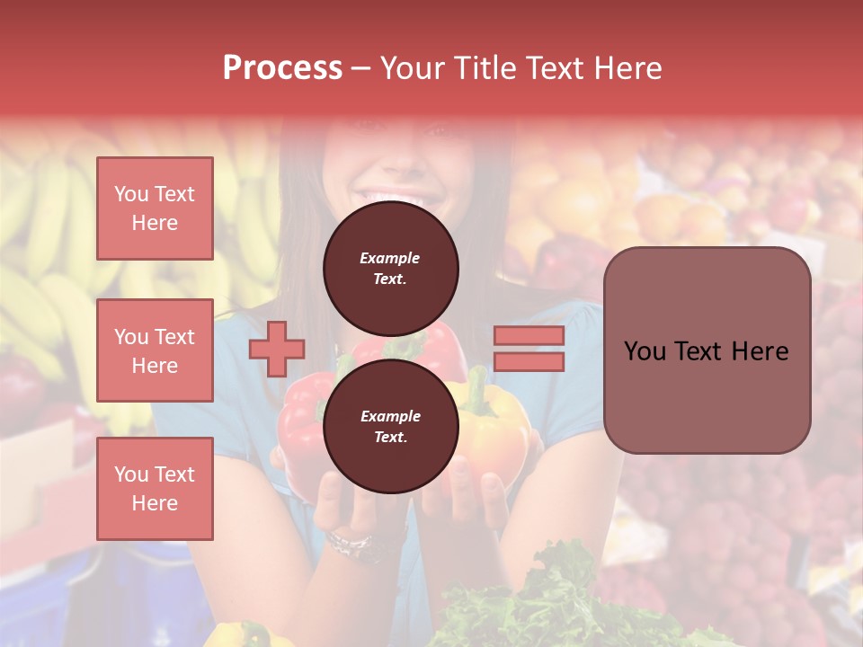 Woman Vegetables PowerPoint Template