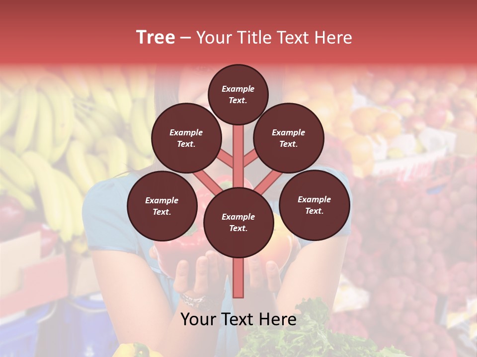 Woman Vegetables PowerPoint Template
