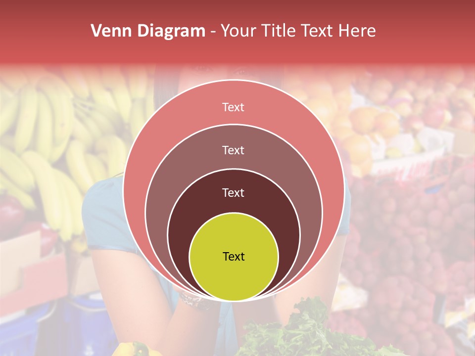 Woman Vegetables PowerPoint Template