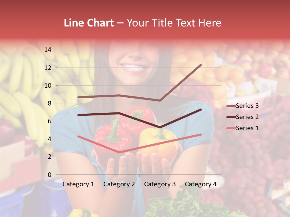 Woman Vegetables PowerPoint Template