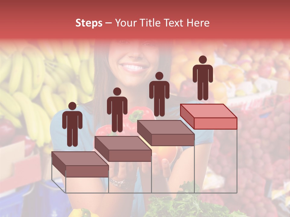 Woman Vegetables PowerPoint Template