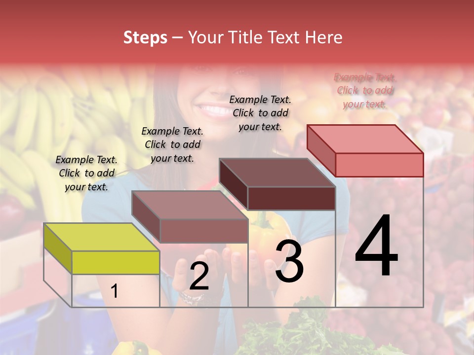 Woman Vegetables PowerPoint Template