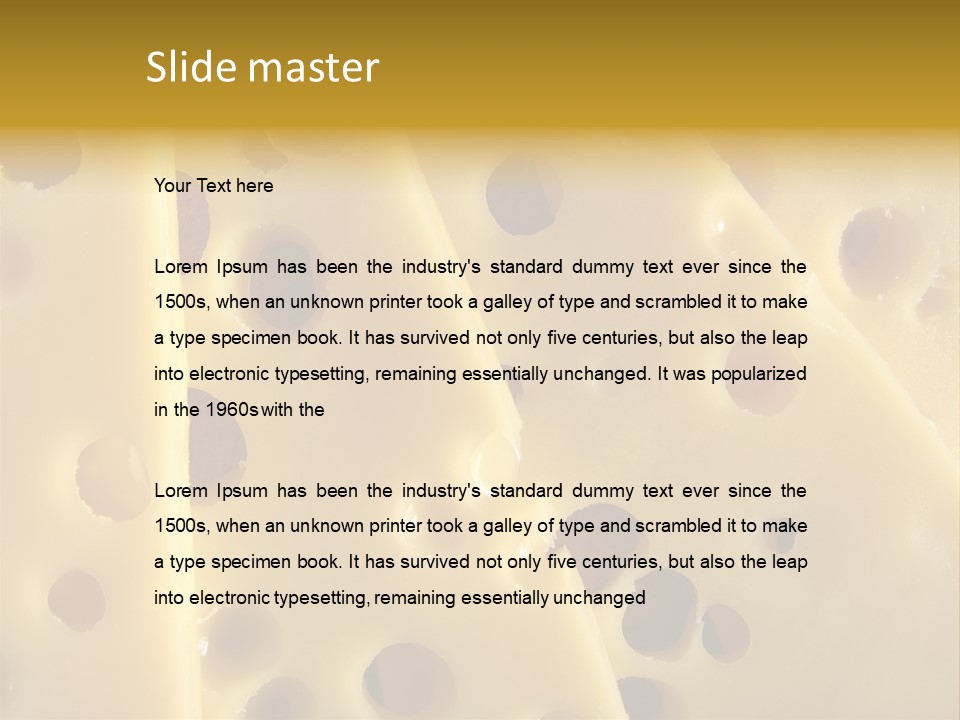 Breakfast Fatty Porous PowerPoint Template