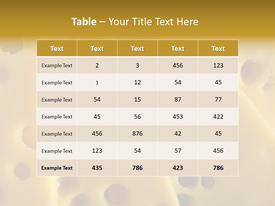 Breakfast Fatty Porous PowerPoint Template