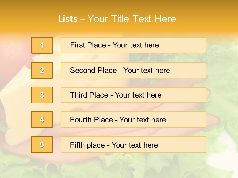 Healthy Food PowerPoint Template
