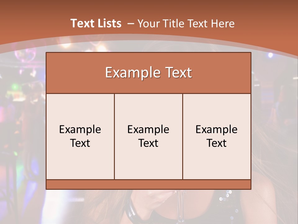 Nightclub Women PowerPoint Template