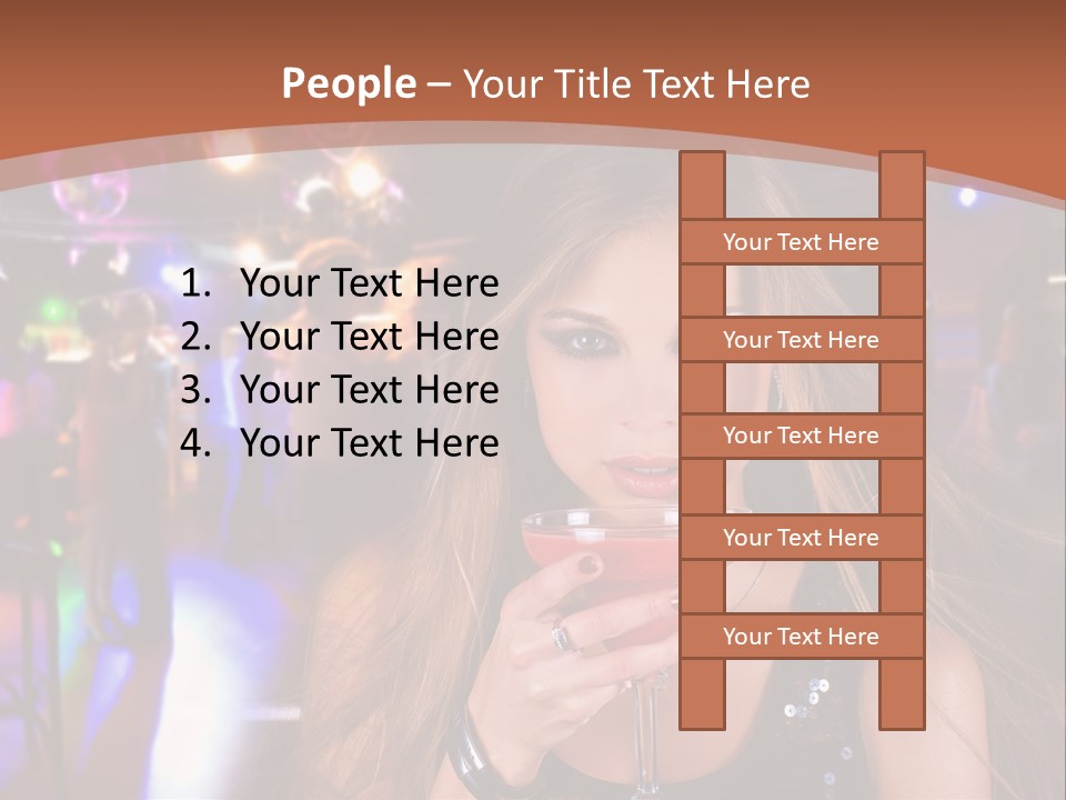 Nightclub Women PowerPoint Template