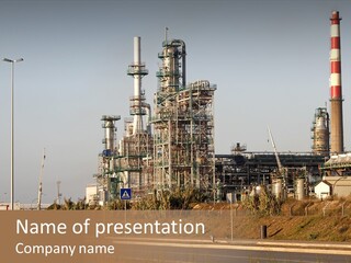 Poison Machinery Power PowerPoint Template