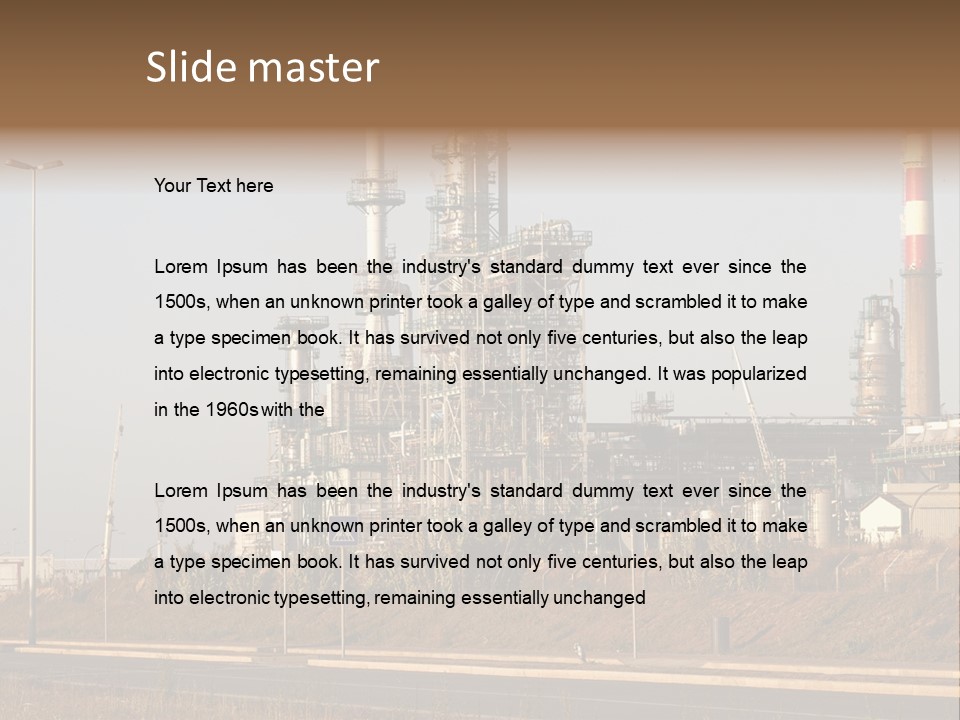 Poison Machinery Power PowerPoint Template