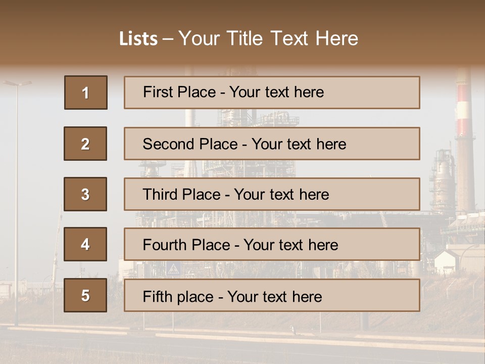 Poison Machinery Power PowerPoint Template