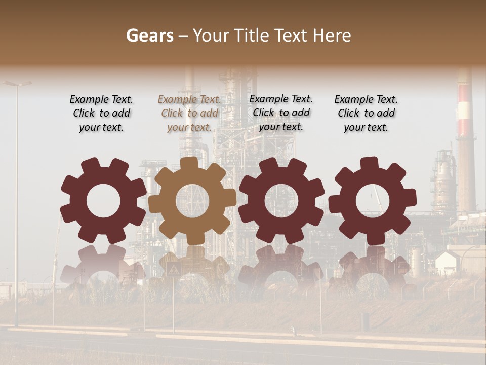 Poison Machinery Power PowerPoint Template