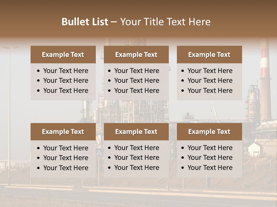 Poison Machinery Power PowerPoint Template